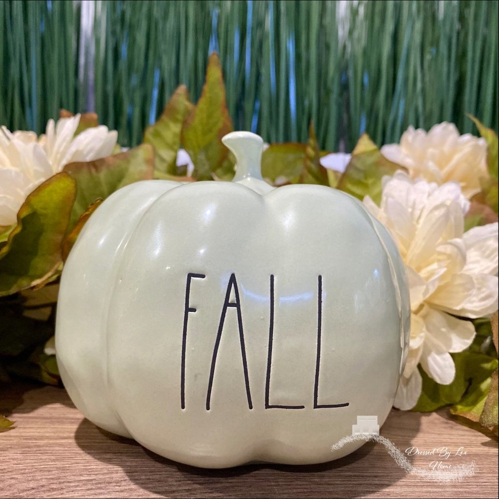 Rae Dunn Fall Pumpkin Green Mini size